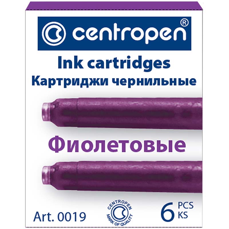 Картриджи перьевой. Картриджи фиолетовые Centropen. Картриджи чернильные синие Centropen, комплект 6 шт., 0019/6. Чернильные картриджи Centropen. Картридж для перьевой ручки Centropen.